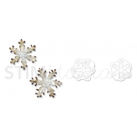 Movers & Shapers Die Magnetic Set 2PK - Mini Snowflakes Set  by Tim Holtz Ellison - 1