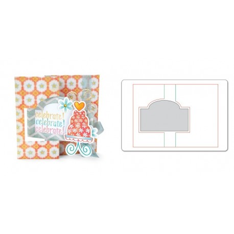 Movers & Shapers L Die - Card, Ornate Flip-its by Stephanie Barnard Sizzix - Big Shot - 1