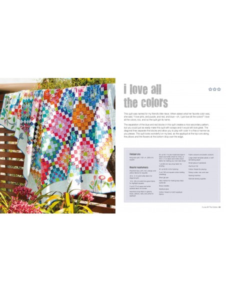 Quilted with Love, Patchwork projects inspired by a passion for quilting by Sarah Fielke Cico Books - 3