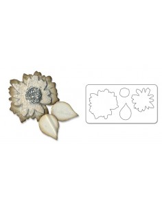 Originals Die - Flower Layers w/Leaf 2 by Rachael Bright Ellison - 1