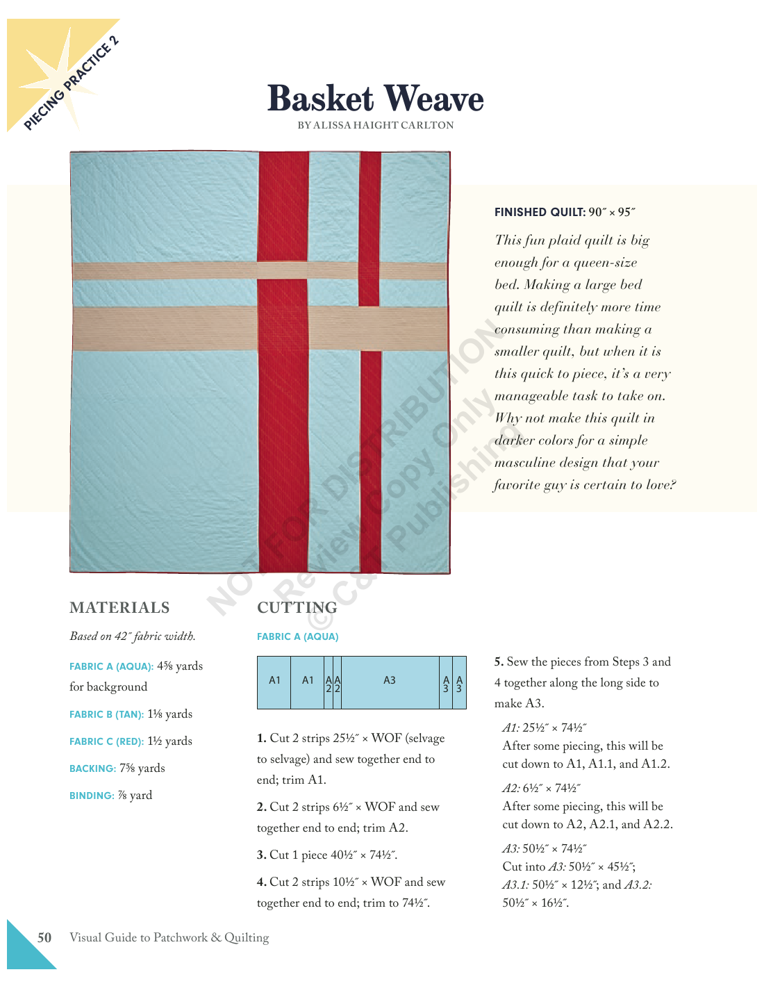 Visual Guide to Patchwork & Quilting Fabric Selection to Finishing
