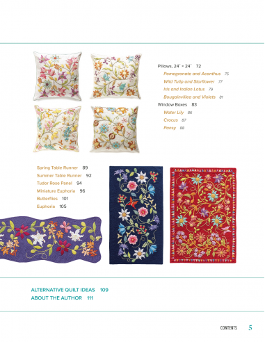 Euphoria Tapestry Quilts: 40 Appliqué Motifs & 17 Flowering Projects by Deborah Kemball C&T Publishing - 3