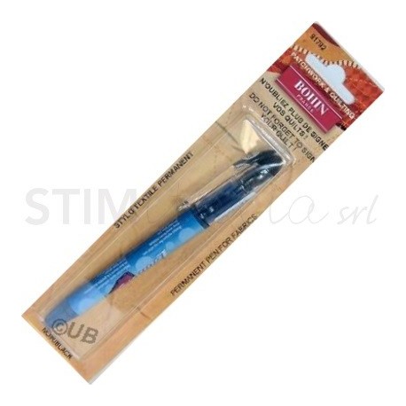 Bohin, Pennarello permanente per Tessuto e Plastica - Nero Bohin - 1