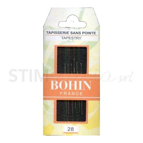 Bohin, Aghi Embroidery da Ricamo con Punta Arrotondata A42F per Ricamare su Lino, Tela, Tela Aida n28 - 6pz Bohin - 1