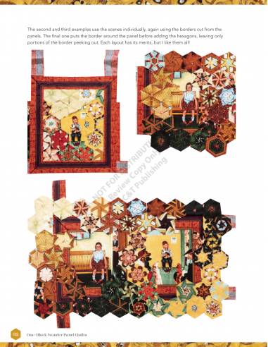 One Block Wonder Panel Quilts, New ideas, one of a kind hexagon blocks by Maxine Rosenthal & Nancy Miller Search Press - 5