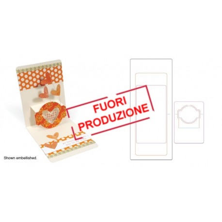 Pop 'n Cuts XL Die Set - Card, Horizontal A2 w/Circle Label, 3-D Ellison - 1
