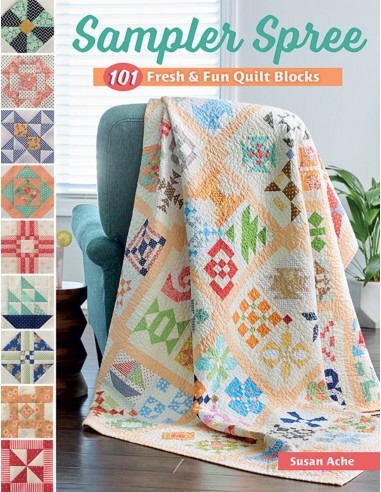 Sampler Spree - 100+ Fresh & Fun Quilt Blocks Martingale - 1