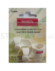 Bohin, Proteggi dita per Quilter, Bianco Regolabile 3pz Bohin - 1