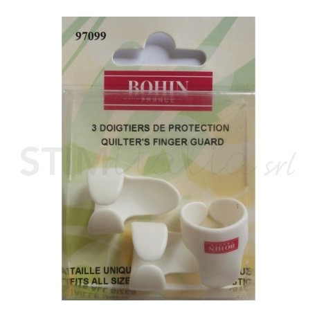 Bohin, Proteggi dita per Quilter, Bianco Regolabile 3pz Bohin - 1