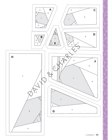 100 Paper Pieced Quilt Blocks, Fun foundation pieced blocks for happy sewing by Sarah Callard David & Charles - 4