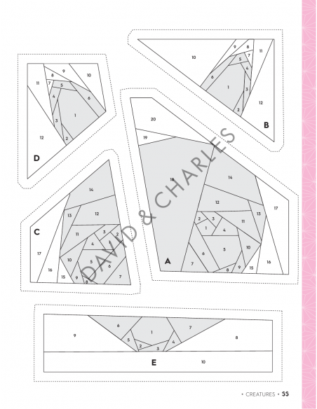 100 Paper Pieced Quilt Blocks, Fun foundation pieced blocks for happy sewing by Sarah Callard David & Charles - 6