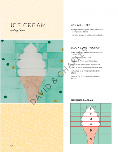 100 Paper Pieced Quilt Blocks, Fun foundation pieced blocks for happy sewing by Sarah Callard David & Charles - 7