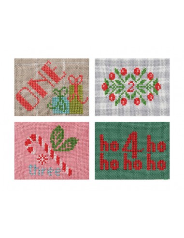 Cross-Stitch Christmas Countdown - 24 Mini Stockings by Susan Ache Martingale - 7