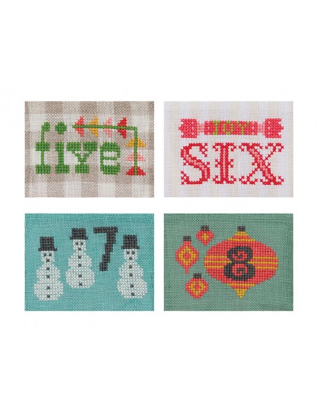 Cross-Stitch Christmas Countdown - 24 Mini Stockings by Susan Ache Martingale - 8