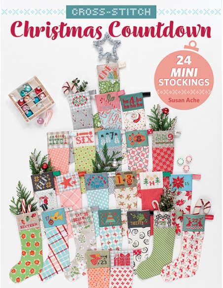 Cross-Stitch Christmas Countdown - 24 Mini Stockings by Susan Ache Martingale - 1