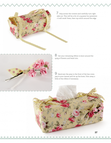 Half Yard Vintage, Sew 23 gorgeous accessories from left-over pieces of fabric by Debbie Shore Search Press - 6