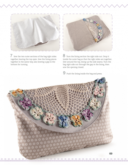 Half Yard Vintage, Sew 23 gorgeous accessories from left-over pieces of fabric by Debbie Shore Search Press - 7