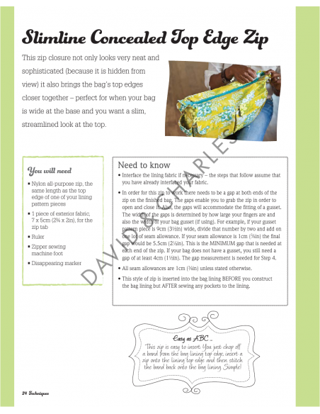 A Bag for All Reasons, 12 all-new bags and purses to sew for every occasion by Lisa Lam David & Charles - 2