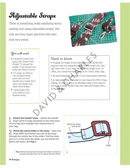 A Bag for All Reasons, 12 all-new bags and purses to sew for every occasion by Lisa Lam David & Charles - 4