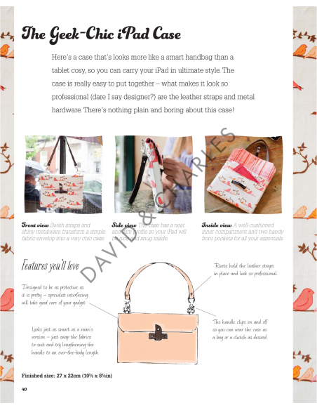 A Bag for All Reasons, 12 all-new bags and purses to sew for every occasion by Lisa Lam David & Charles - 6