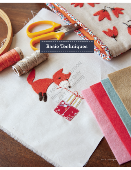 Zakka Wool Appliqué: 60+ Sweetly Stitched Designs, Useful Projects for Joyful Living C&T Publishing - 5