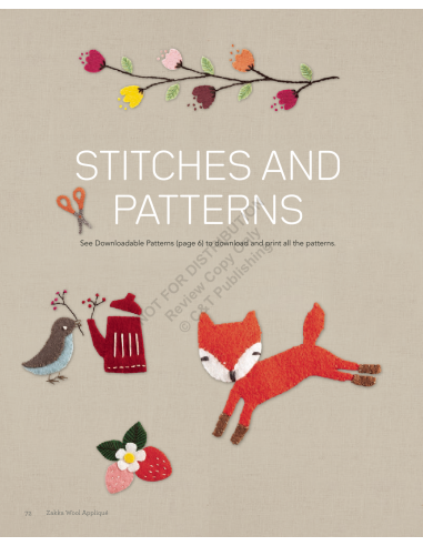 Zakka Wool Appliqué: 60+ Sweetly Stitched Designs, Useful Projects for Joyful Living C&T Publishing - 11