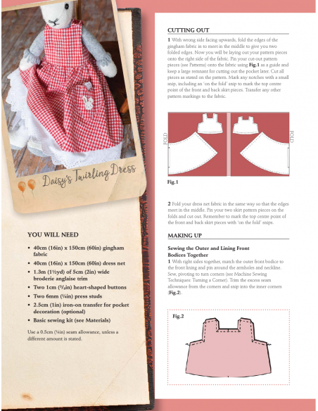Luna Lapin Making New Friends - Sewing patterns from Luna's little world by Sarah Peel David & Charles - 6