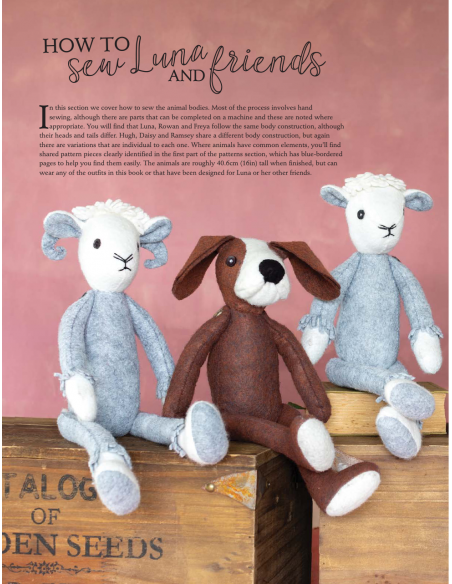 Luna Lapin Making New Friends - Sewing patterns from Luna's little world by Sarah Peel David & Charles - 9