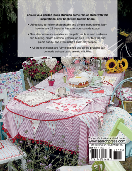 Sew Outdoor Living, Brighten up your garden with 22 colourful projects by Debbie Shore Search Press - 14
