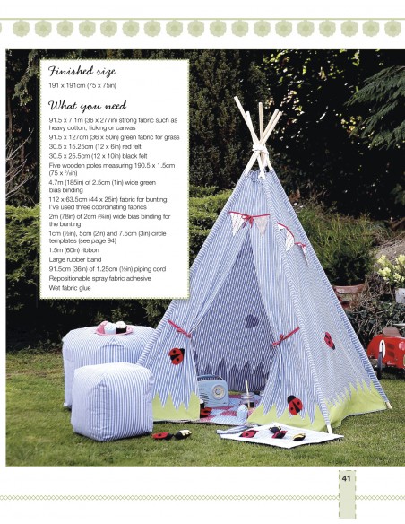 Sew Outdoor Living, Brighten up your garden with 22 colourful projects by Debbie Shore Search Press - 10