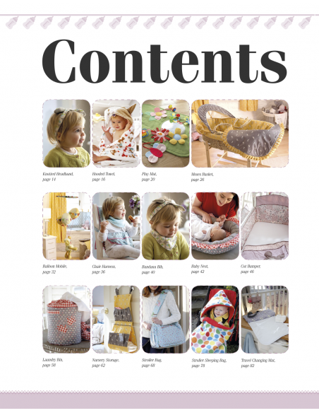 Sew Baby, 20 cute and colourful projects for the home, the nursery and on the go by Debbie Shore Search Press - 2