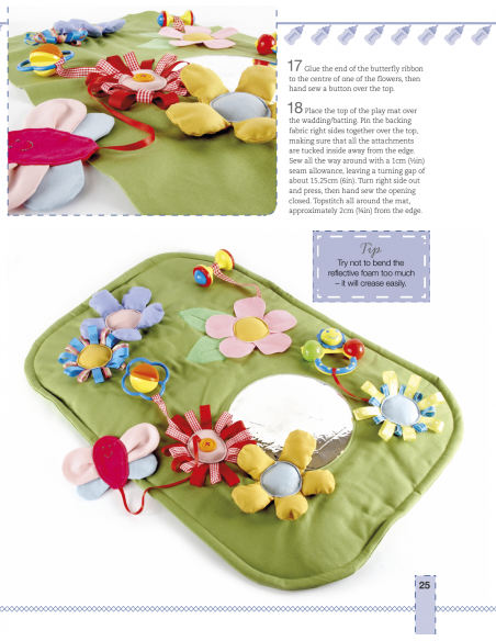 Sew Baby, 20 cute and colourful projects for the home, the nursery and on the go by Debbie Shore Search Press - 9