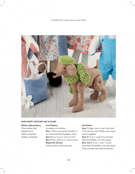 Sewing Animal Dolls Heirloom patterns to make for Daisy and her friends by Tina O'Rourke Search Press - 4