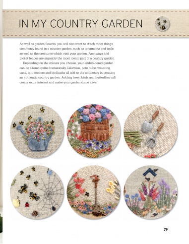 Embroidered Country Gardens: Create Beautiful Hand-Stitched Floral Designs Inspired by Nature Search Press - 5