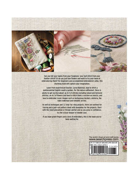 Embroidered Country Gardens: Create Beautiful Hand-Stitched Floral Designs Inspired by Nature Search Press - 8