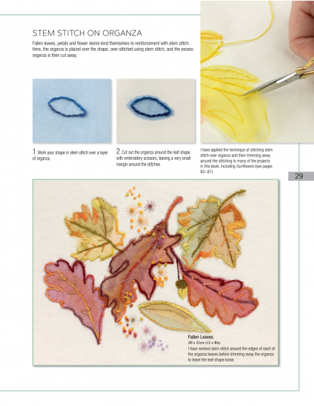 Hand-stitched Landscapes & Flowers - by Katrina Witten Search Press - 10