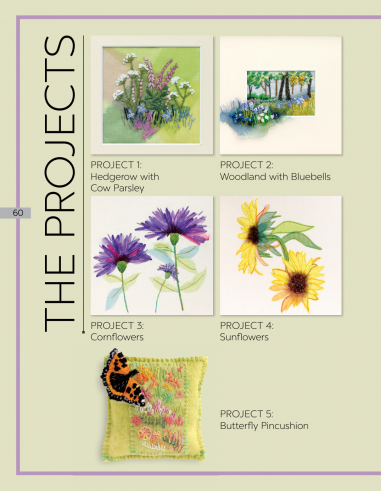 Hand-stitched Landscapes & Flowers - by Katrina Witten Search Press - 13