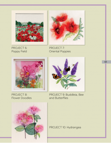 Hand-stitched Landscapes & Flowers - by Katrina Witten Search Press - 14