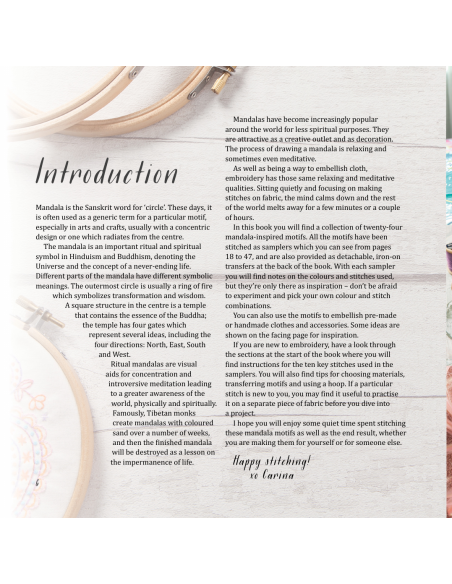 Mandalas to Embroider - Kaleidoscope stitching in a hoop by Carina Envoldsen-Harris Search Press - 2