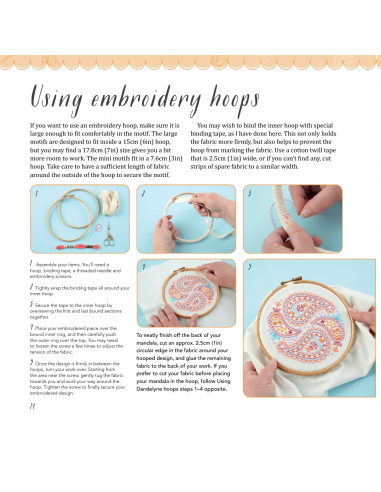 Mandalas to Embroider - Kaleidoscope stitching in a hoop by Carina Envoldsen-Harris Search Press - 3