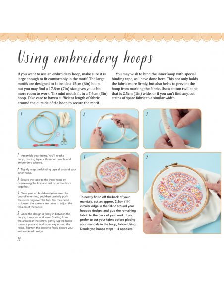 Mandalas to Embroider - Kaleidoscope stitching in a hoop by Carina Envoldsen-Harris Search Press - 3