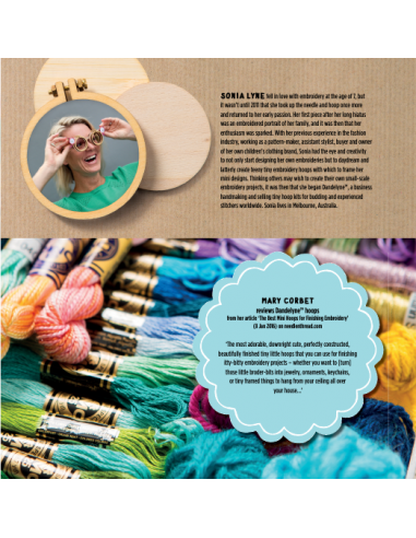 Mini Hoop Embroideries by Sonia Lyne Search Press - 2