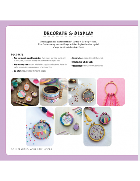 Mini Hoop Embroideries by Sonia Lyne Search Press - 7