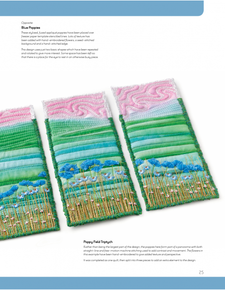 The Textile Artist: Small Art Quilts Esplorazioni in Paint & Stitch - by Deborah O'Hare Search Press - 2