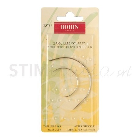 Bohin, Aghi Curvi per Cucire a Mano per Bambole, Quilting e Cucito Creativo n2/4 - 2pz Bohin - 1