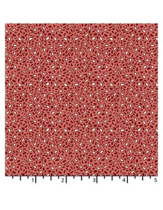 EQP Forward to the Past - Corn & Beans - Blush, tessuto fondo rosa antico con  piccoli disegni rosso o e panna Ellie's Quiltplac