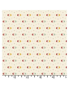 EQP Forward to the Past - Peek-a-boo - Cotton, tessuto panna con disegni Ellie's Quiltplace Textiles - 1