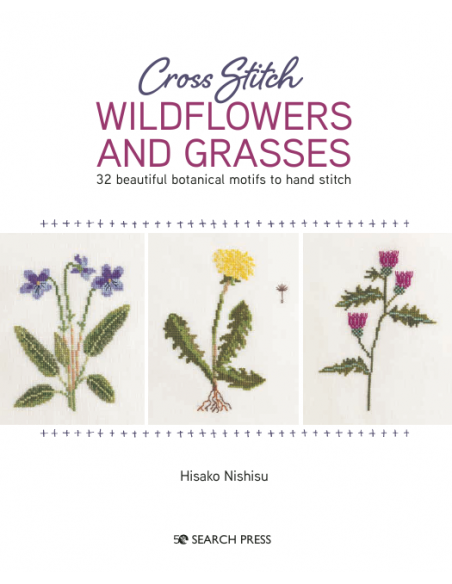 Cross Stitch Wildflowers and Grasses, 32 progetti di ricamo a tema botanico Search Press - 1