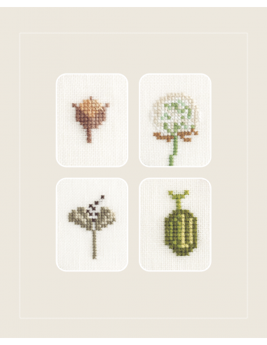Cross Stitch Wildflowers and Grasses, 32 progetti di ricamo a tema botanico Search Press - 3