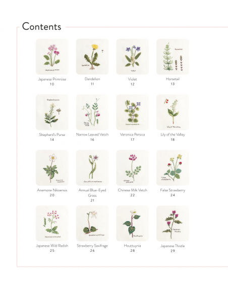 Cross Stitch Wildflowers and Grasses, 32 progetti di ricamo a tema botanico Search Press - 4